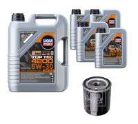 FEBI Filtro Olio 9L Liqui Moly Top Tec 4200 5W-30 Per Citroën Berlingo/Berlingo