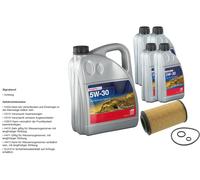 FEBI Filtro Olio 9L Longlife Plus 5W-30 Per Honda CR-V III RE 2.2i-CTDI 4WD