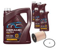 FEBI Filtro Olio 9L MANNOL Ceramic 5W-40 Per Mercedes-Benz Classe M ML 420