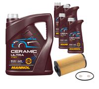 Febi Filtro Olio 9L mannol Ceramica 5W-40 Adatto A per BMW 7er 740i Il 750i 5er