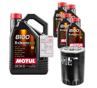 FEBI Filtro Olio 9L MOTUL 8100 X-CLEAN 0W-30 Per Mitsubishi Pajero IV 3.2