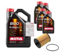 FEBI Filtro Olio 9L MOTUL 8100 X-CLEAN 0W-30 Per VW CC 3.6 FSI 4MOTION