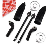FEBI Giunto Assiale Testa Di Barra Di Sterzo Set Per FORD Focus 3 C-Max Kuga 2