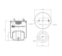 Febi Luftfeder 45672