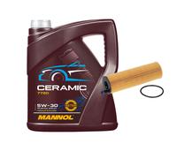 FEBI Pacchetto di ispezione 5L MANNOL Ceramica 5W-30 per Mercedes-Benz classe E