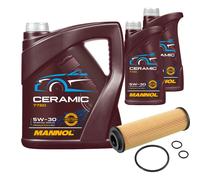 FEBI Pacchetto di ispezione 7L MANNOL Ceramica 5W-30 per Mercedes-Benz classe C