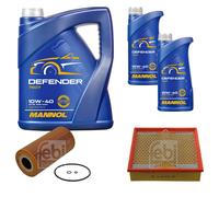 FEBI Pacchetto di ispezione 7L MANNOL Defender 10W-40 per Mercedes-Benz classe E
