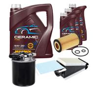 FEBI Pacchetto di ispezione 8L MANNOL Ceramica 5W-30 per Mercedes Benz Classe C
