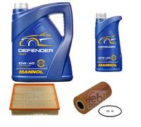 FEBI Pacchetto revisione 6L MANNOL Defender 10W-40 per Mercedes-Benz Sprinter