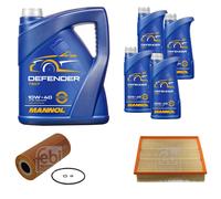 FEBI Pacchetto revisione 9L MANNOL Defender 10W-40 per Mercedes-Benz Sprinter