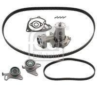 FEBI Pompa acqua + Kit cinghie dentate MITSUBISHI HYUNDAI 2,5 23356-42500 D4BA
