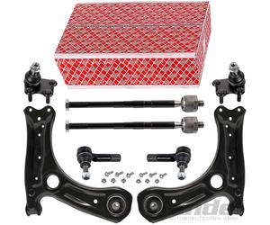 Febi Querlenkersatz 8 Pezzi Frontale Adatto A per VW Polo 9N Skoda Con TRW
