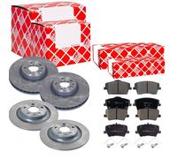 Febi Set Dischi Freno Anteriori Ventilati+Posteriore+Pastiglie per . Volvo XC40