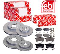 Febi Set Dischi Freno Anteriori Ventilati + Posteriore + per Ford Fiesta VI