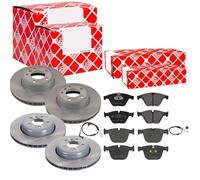 Febi Set Dischi Freno Ventilato Anteriore+Posteriore+Pastiglie per BMW 5er E60