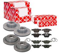Febi Set Freni Dischi Ventilato Anteriore+Posteriore+Pastiglie per BMW X1 E84
