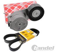 Febi Tendicinghia + Cinghie Scanalate Conti Adatto A per Alfa Romeo Mito 955 _