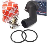 Febi Termostato + Flangia per Audi A3 Seat Skoda VW Golf IV V Passat