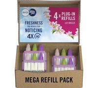 Febreze 3Volution - Deodorante per ambienti Lily Breeze, ricarica plug-in, 4 x 20 ml