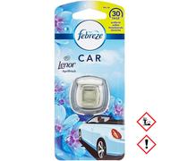 Febreze Deodorante per Auto Lenor April Fresco, Starter Set (Confezione da 3), Profumo per Auto Contro Gli odori, Deodorante per Auto, Alternativa all'albero profumato, distributore di Profumo