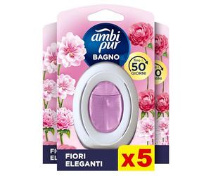Febreze Ambi Pur Bagno Profumatore, Azione Continua, 5 Pezzi.