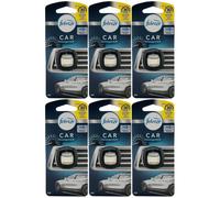 Febreze Car Auto Deodoranti Aria Nuova Fragranza Automobile 6 X 2ml - Regolabile