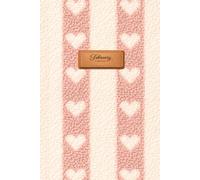 February Notes: A 6×9 Cozy Journal | 120 Cream-Lined Pages | Stripes + Hearts Boucle Inspired, Printed Design | A Cozy Place for February Thoughts