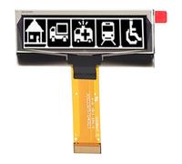 Febuliy Organic Light Emitting Diode Display Module 2.23in 123x32 Resolution SSD1305 SPI IIC Interface 24 Pin Screen Module Thin Light Clear Display Energy Saving Multi Applications forEle (White)
