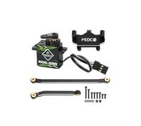 FEDCO CR18P Servo Aggiornamento 1kg Metal Gear Servo Servo Servo Link Servo Link Servo Mount Sterzo Set per HobbyPlus Arktos 6x6 Furitek FX118 CR18P Aggiornamenti 1/18 RC Crawler