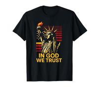 Fede Americana in Dio Ci fidiamo degli Uomini cristiani Religiosi Maglietta