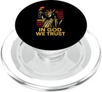 Fede americana in Dio ci fidiamo degli uomini cristiani religiosi PopSockets PopGrip per MagSafe