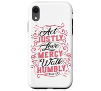 Fede Amore Dio Spera Gesù Religione Christian Christmas Custodia per iPhone XR