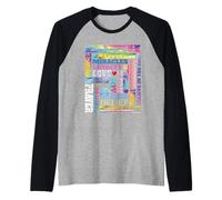 Fede Amore Pace Gioia Benedizione Salvezza Preghiera Fede Speranza Maglia con Maniche Raglan