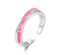 Fede Amore Speranza/Posso fare tutto Anello Anello in Argento Sterling 925 Opale Anello Gioielli Anello Regolabile Signore Ragazze Donne