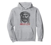 Fede Camicia Gesù Cristo Senza Fine Amore Cristiano Religione Felpa con Cappuccio