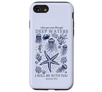 Fede cristiana acque profonde dell'oceano Isaia 43 2 Scrittura Custodia per iPhone SE (2020) / 7 / 8