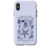 Fede cristiana acque profonde dell'oceano Isaia 43 2 Scrittura Custodia per iPhone X/XS