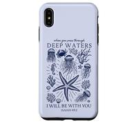 Fede cristiana acque profonde dell'oceano Isaia 43 2 Scrittura Custodia per iPhone XS Max