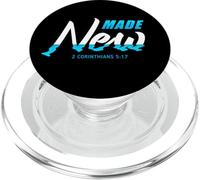 Fede cristiana Battesimo 2 Cor 5:17 Fatto nuovo in Cristo Gesù PopSockets PopGrip per MagSafe