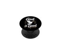 Fede cristiana Dio è una buona Bibbia PopSockets PopGrip Adesivo