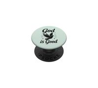 Fede cristiana Dio è una buona Bibbia PopSockets PopGrip Adesivo