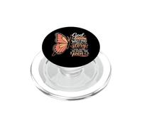Fede cristiana Dio sta ancora scrivendo la tua storia Farfalla PopSockets PopGrip per MagSafe