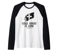 Fede Cristiana Gesù è Il Signore Chiesa Classi bibliche Maglia con Maniche Raglan