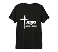 Fede Cristiana - Gesù L'Alfa e Omega Maglietta Premium