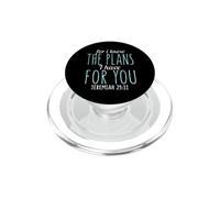 Fede cristiana impressionante per io so i piani che ho per te PopSockets PopGrip per MagSafe