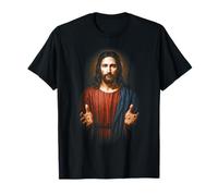 Fede cristiana Ispirazione Gesù Ritratto Dio Fede Bibbia Maglietta