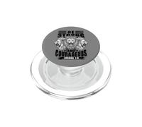 Fede cristiana, Leone, Sii forte, Coraggioso, Versetto PopSockets PopGrip per MagSafe