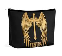 Fede Cristiana Religiosa Gesù 1 Borsa Cosmetica da Viaggio Borsa per Il Trucco Portatile Borsa da Toilette di Grande Capacità Borse Portaoggetti per Donne-3