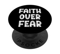 Fede cristiana sulla paura Credente religioso Gesù Chiesa PopSockets PopGrip Adesivo