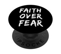 Fede cristiana sulla paura Credente religioso Gesù Chiesa PopSockets PopGrip Adesivo
